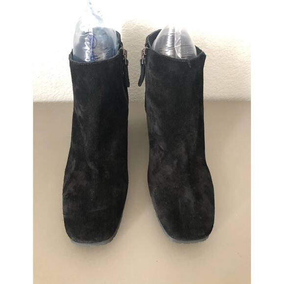 Aquatalia Charlotte Weatherproof Suede Black Bootie - 8.5 - Picture 3 of 11